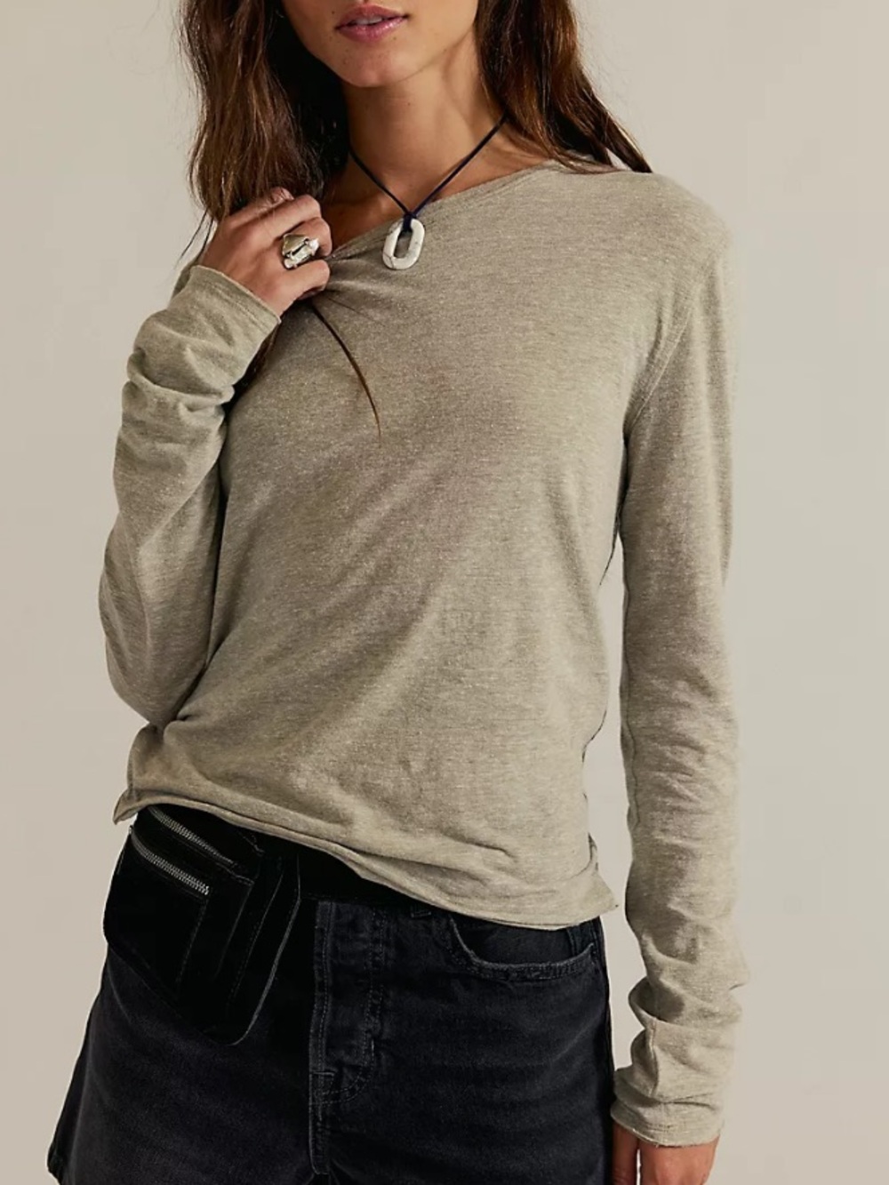 We the free nova Long-Sleeve Tee in caiman
